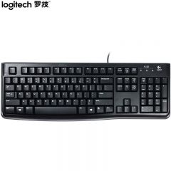 罗技（Logitech）K120 键盘 有线键盘 办公键盘 全尺寸 黑色 USB接口